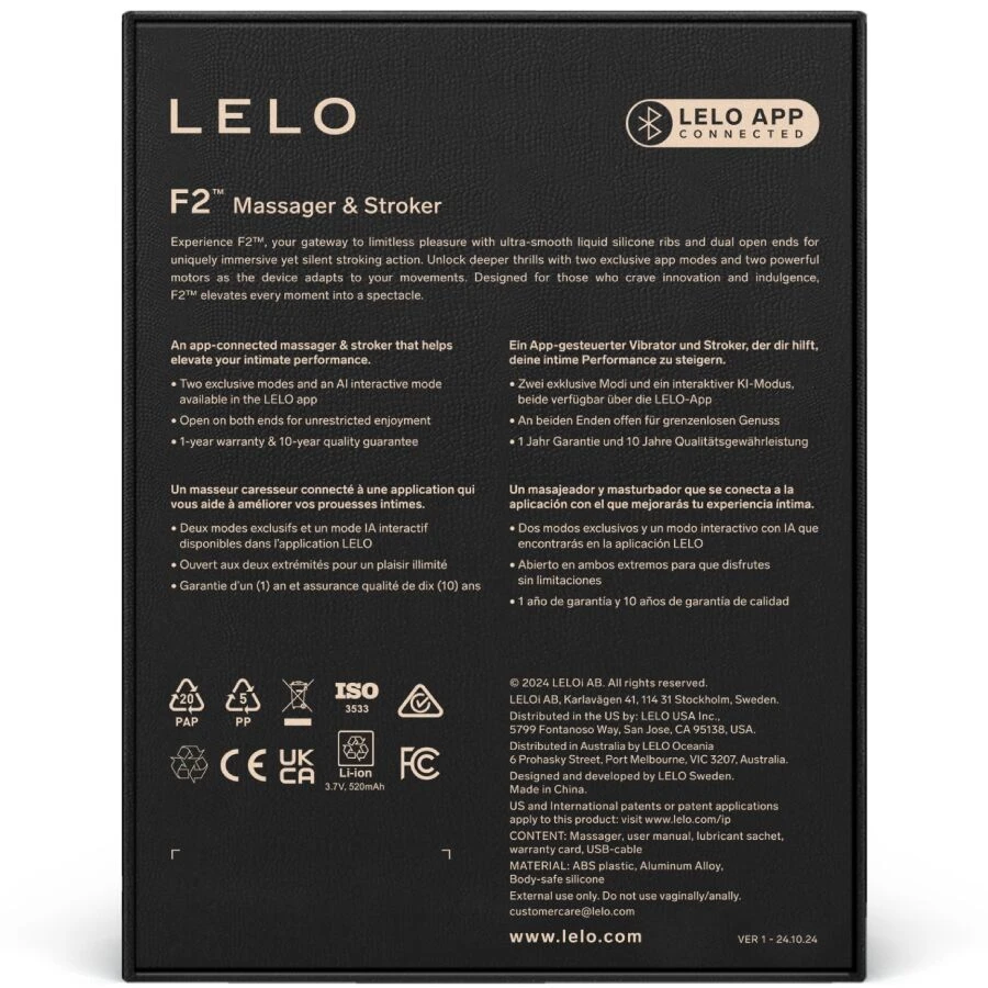 LELO - F2Sâ¢ MASTURBATORE MASCHILE ROSSO TEAL | Pasio
